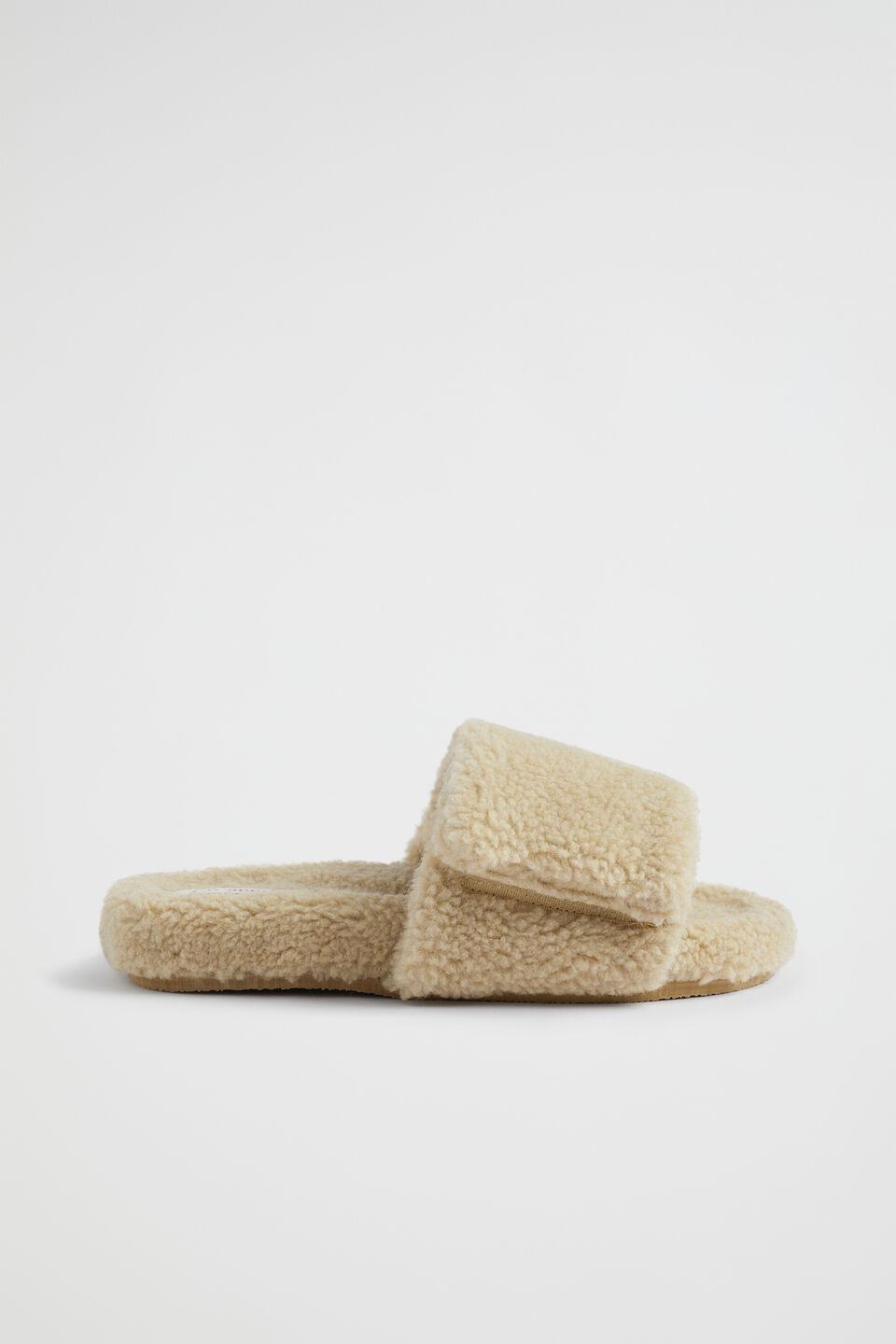 Teddy Fur Slide  Chai