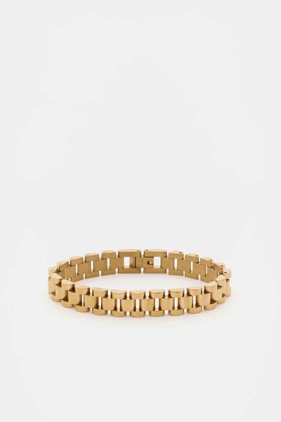 Waterproof Watch Link Bracelet  Gold  hi-res