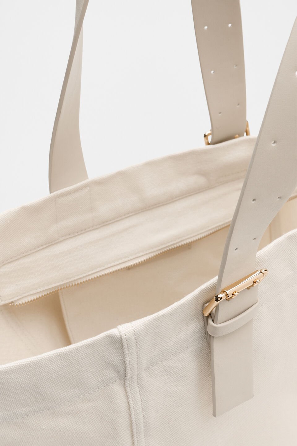 Relaxed Fabric Tote  Tofu