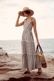 Spliced Stripe Maxi Dress    hi-res