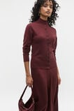 Merino Wool Funnel Neck Knit  Merlot Marle  hi-res