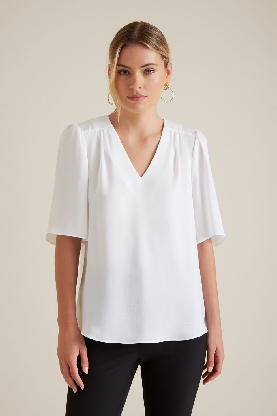 Flutter Sleeve Blouse  