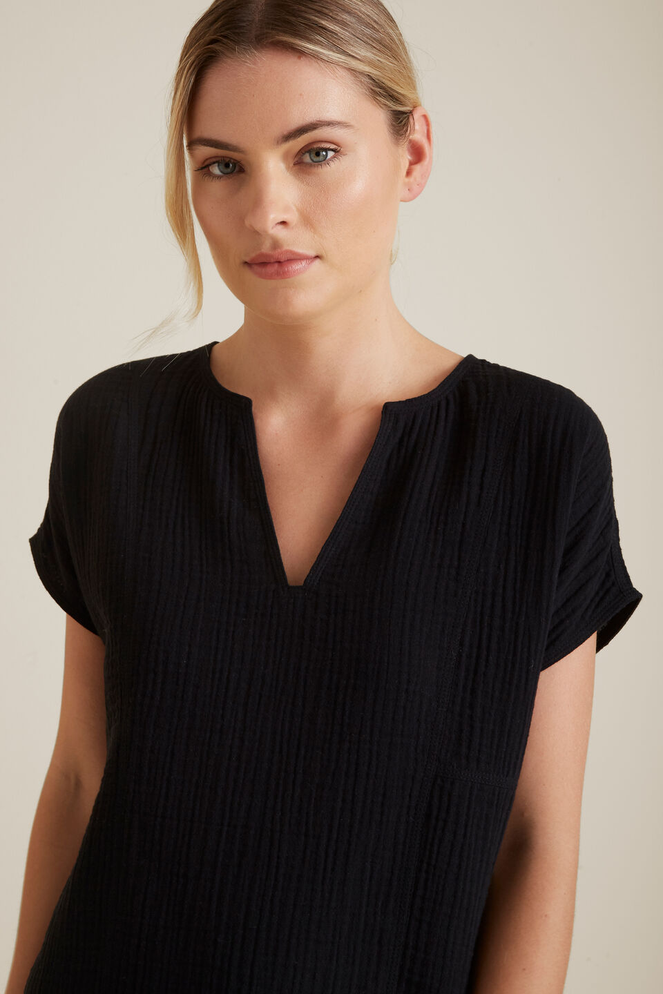 Spliced Detail Top  