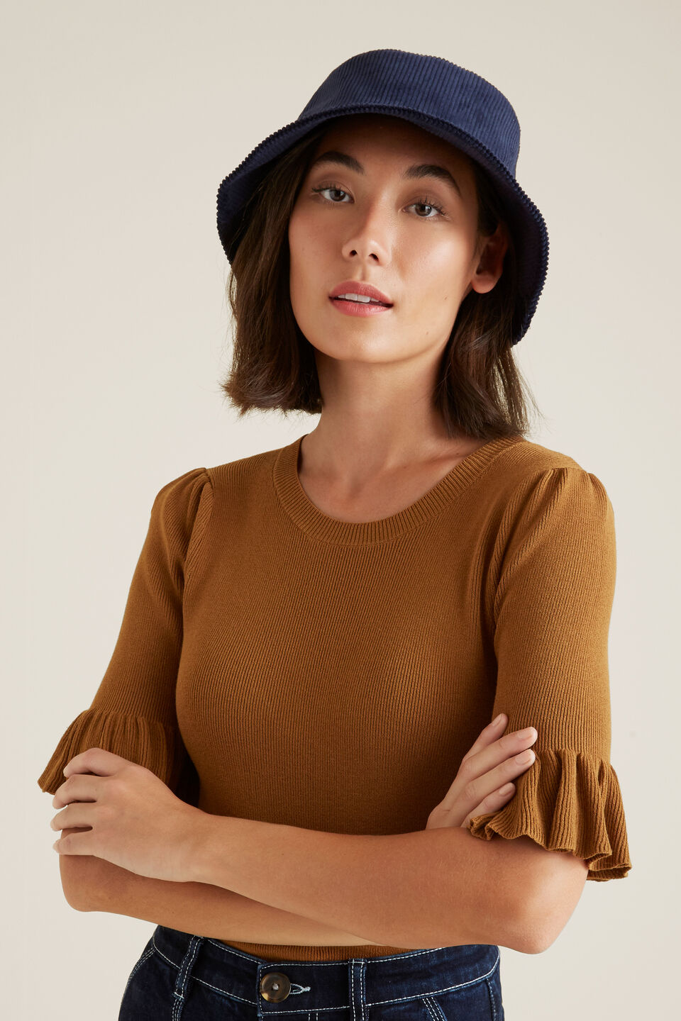 Cord Bucket Hat  