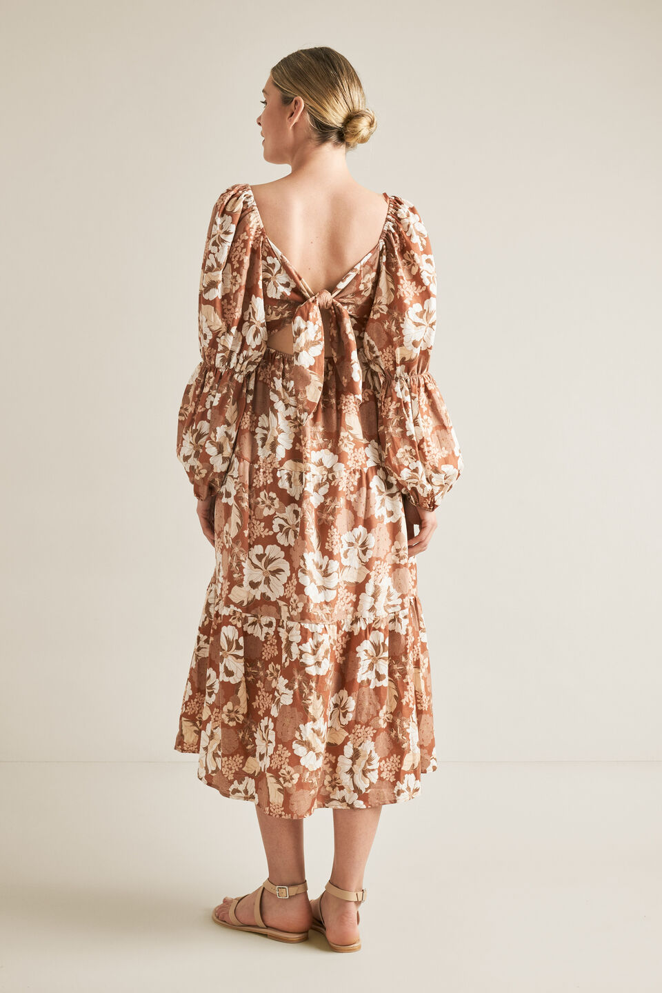 Blouson Midi Dress  