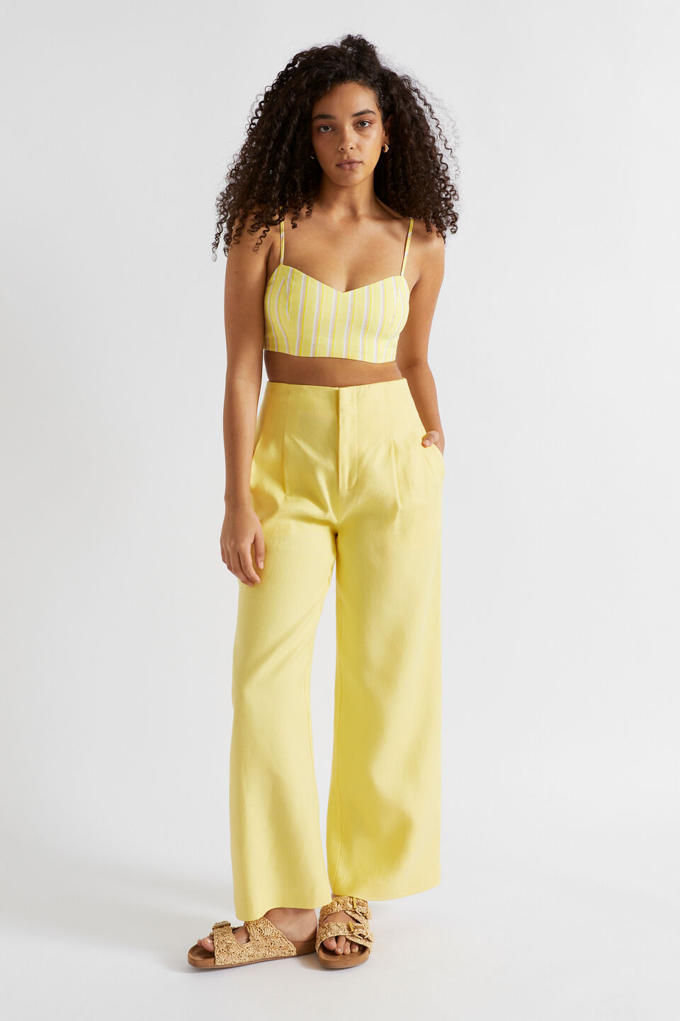 Multi Stripe Bralette  Lemon Drop Stripe