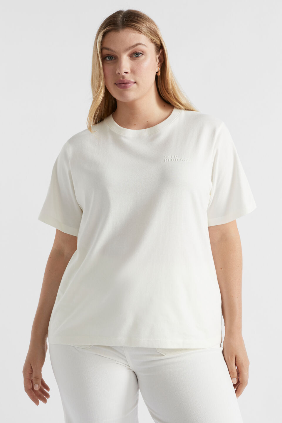 Heritage Logo Tee  Cloud Cream