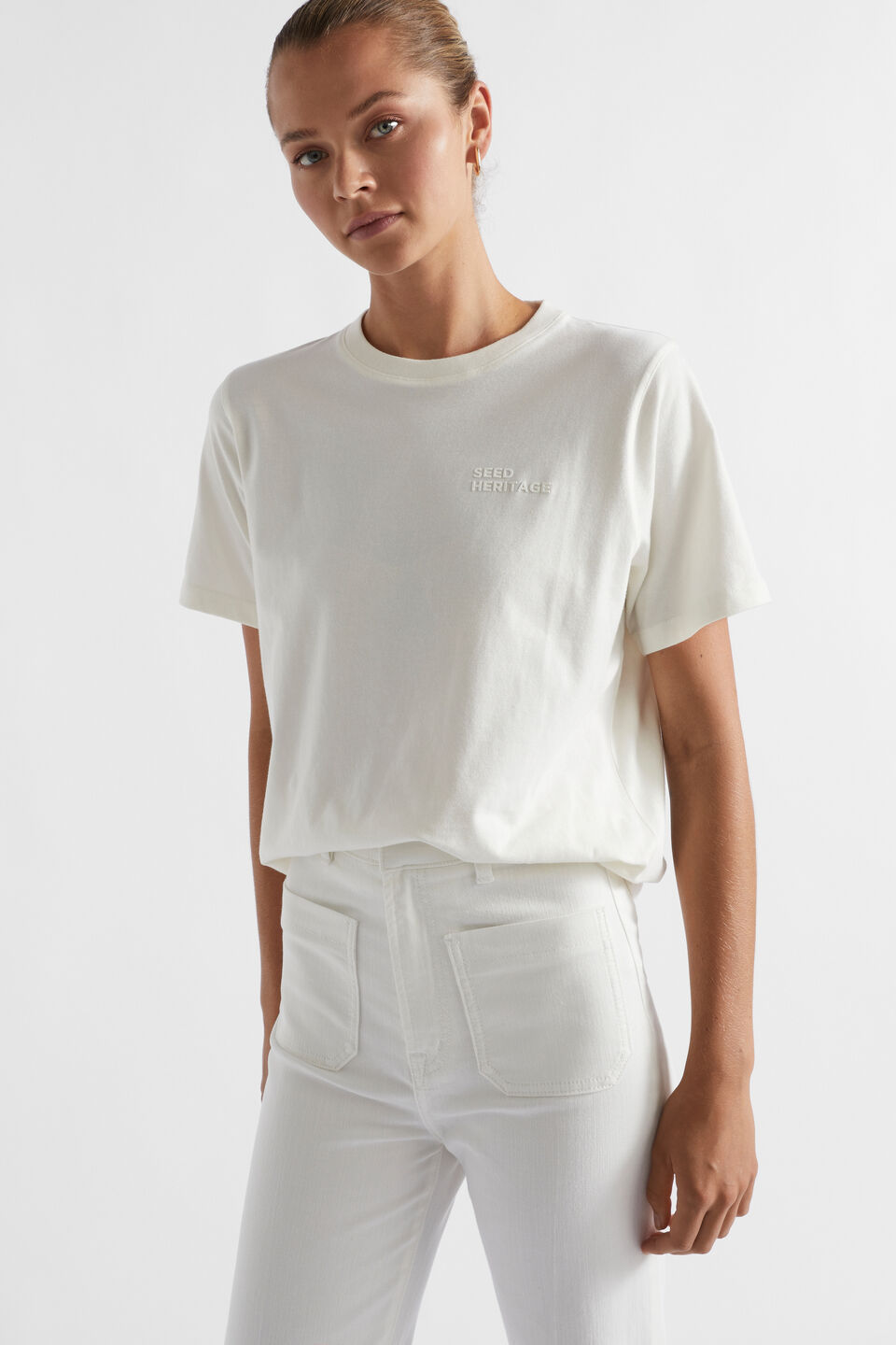 Heritage Logo Tee  Cloud Cream