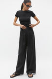 Australian Cotton Rib Tee  Black  hi-res