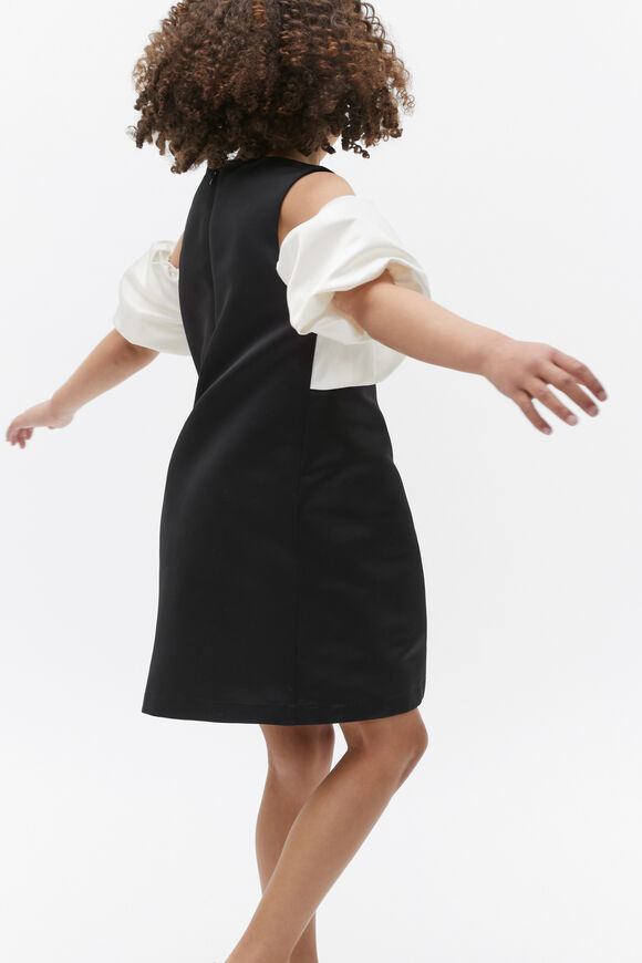 Bubble Sleeve Dress  Black  hi-res