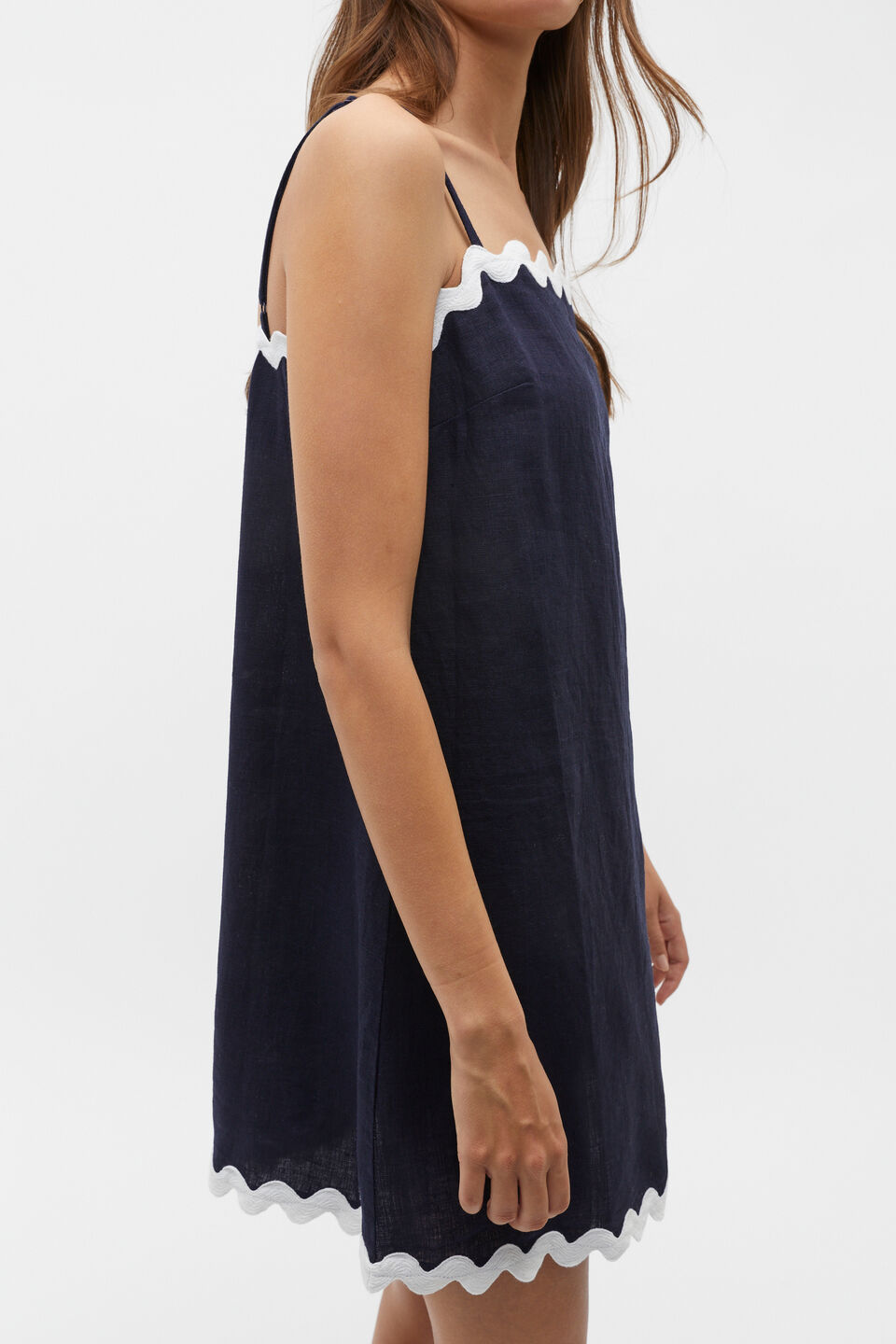 Ric Rac Mini Dress  Midnight Sky