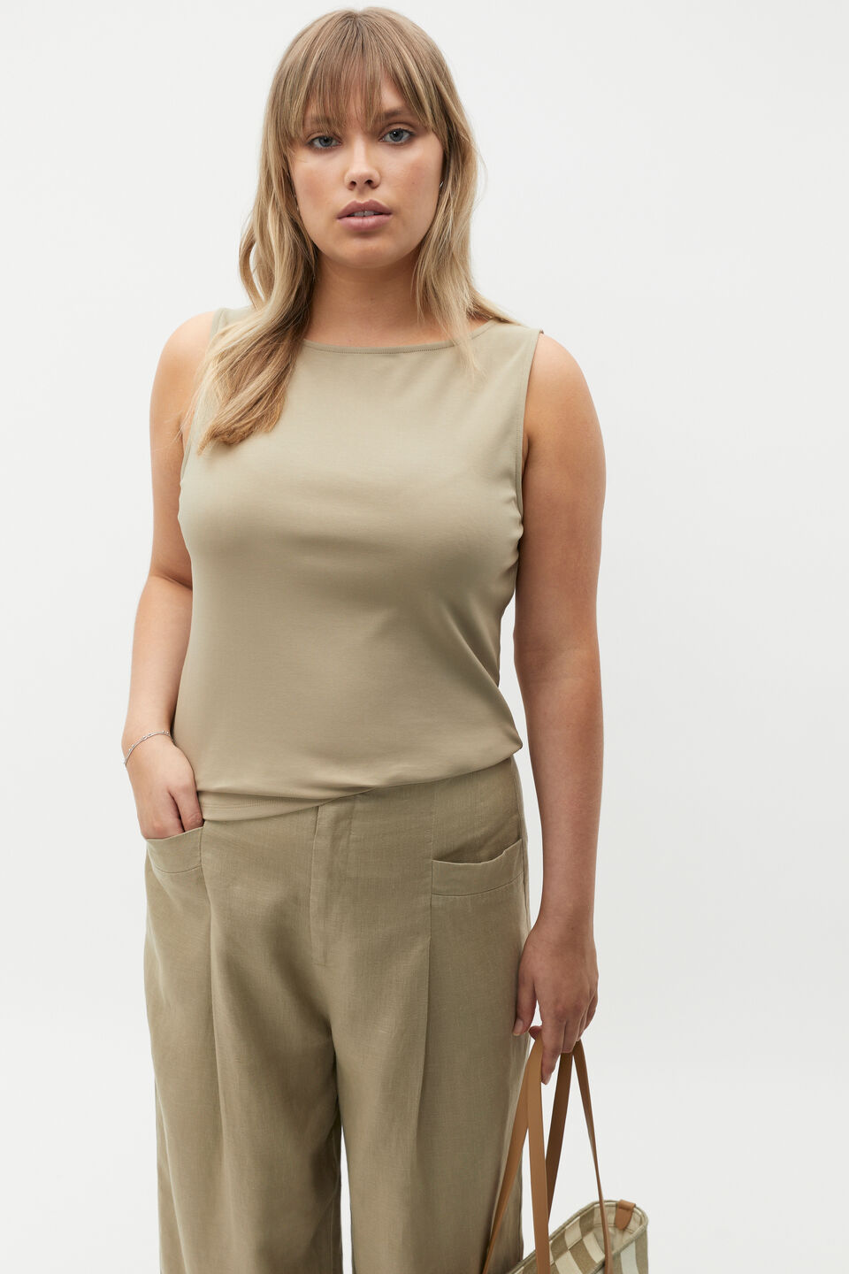Bateau Classic Tank  Rosemary