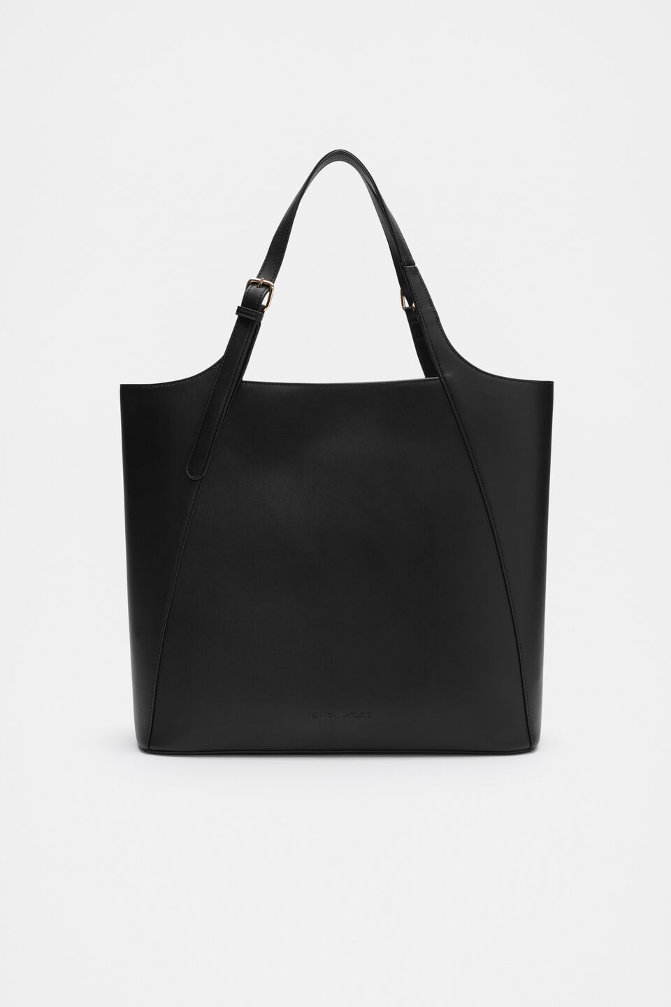 Buckle Detail Tote  Black