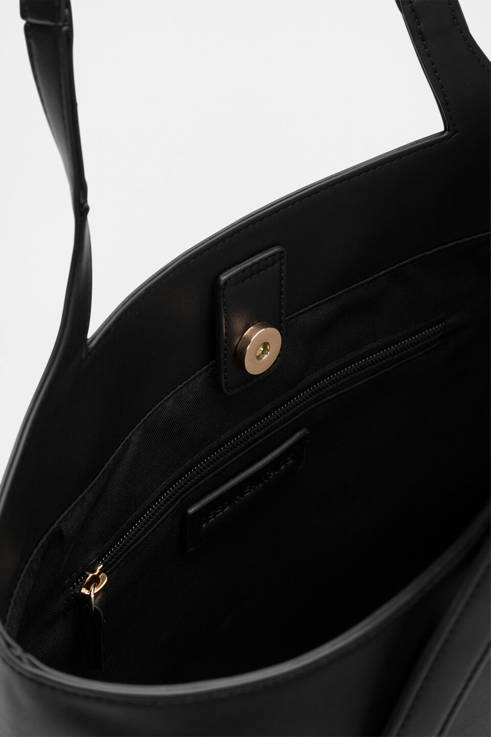 Buckle Detail Tote  Black