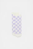 Check Sock  Lavender  hi-res
