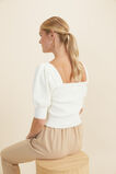 Boucle Puff Sleeve Top  Cloud Cream  hi-res