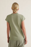 Mock Neck Rib Top    hi-res