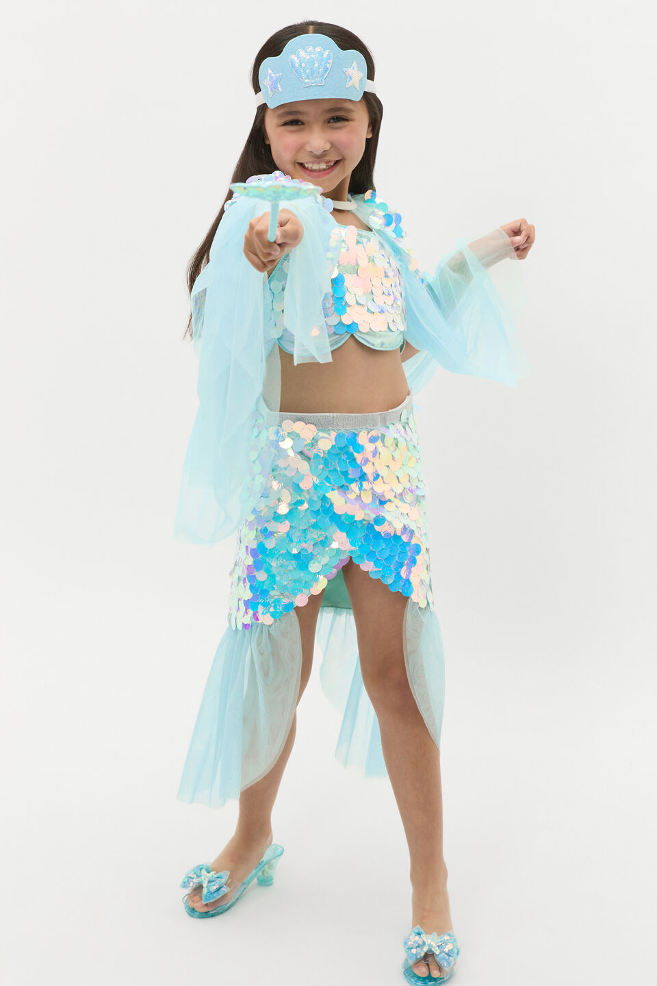 Mermaid Tail Dress Up  Ocean Blue