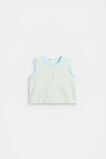 Stripe Terry Singlet  Glacier Blue  hi-res