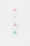 Crochet Flower Elastics  Multi  hi-res