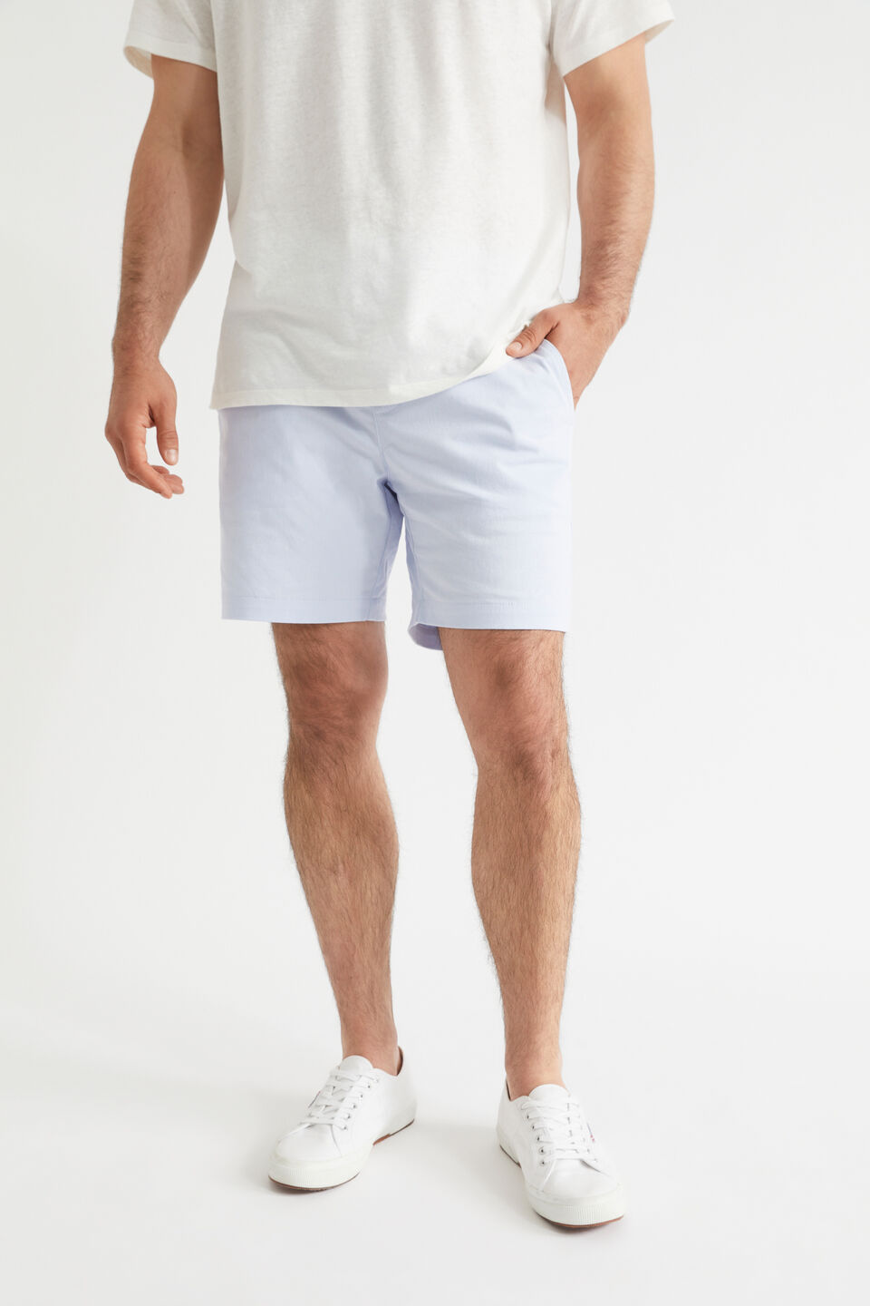 Mens Twill Short  Powder Blue