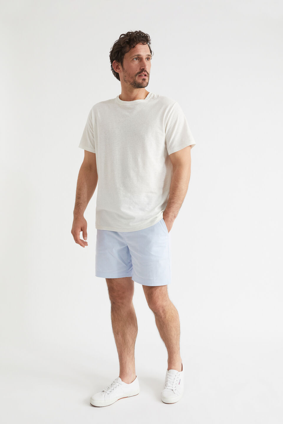 Mens Twill Short  Powder Blue