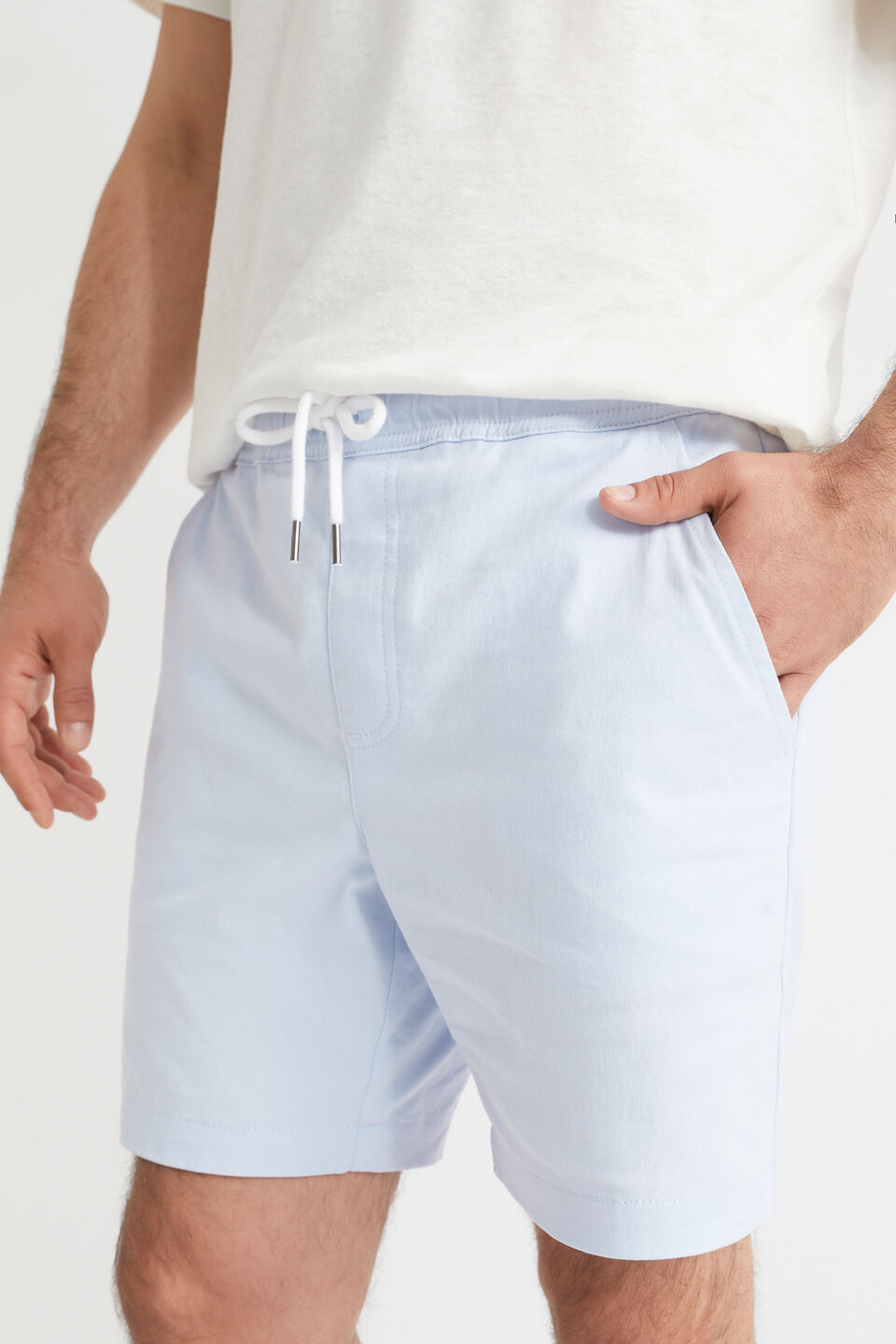 Mens Twill Short  Powder Blue