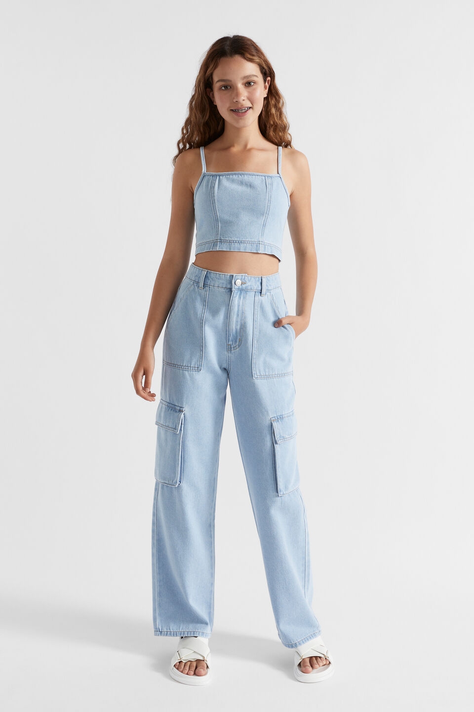 Denim Cami  Light Denim Wash