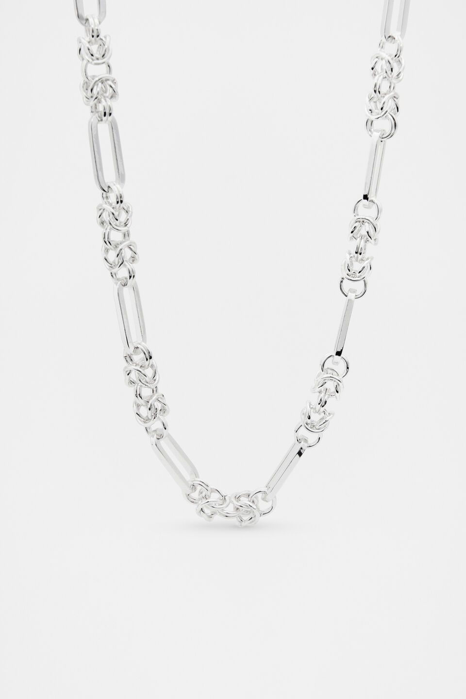 Links Chain Necklace  Silver