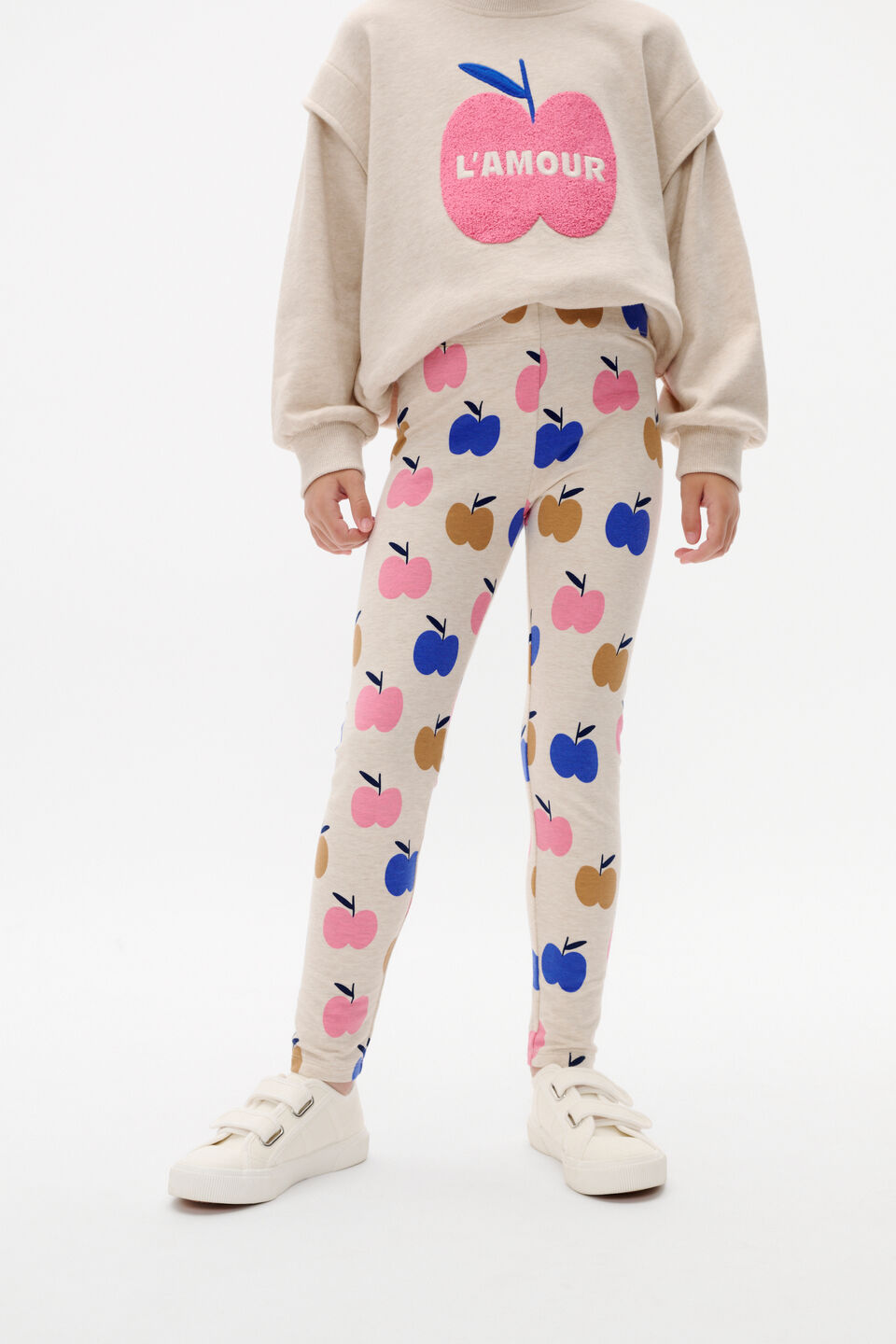 Apple Legging  Oat Marle