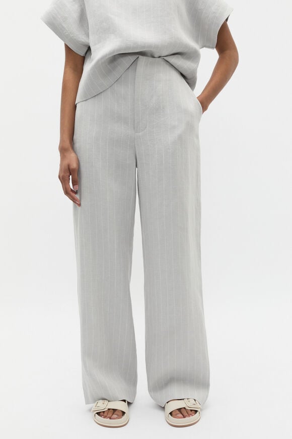 Linen Pinstripe Pant  Cloud Grey Pinstripe  hi-res
