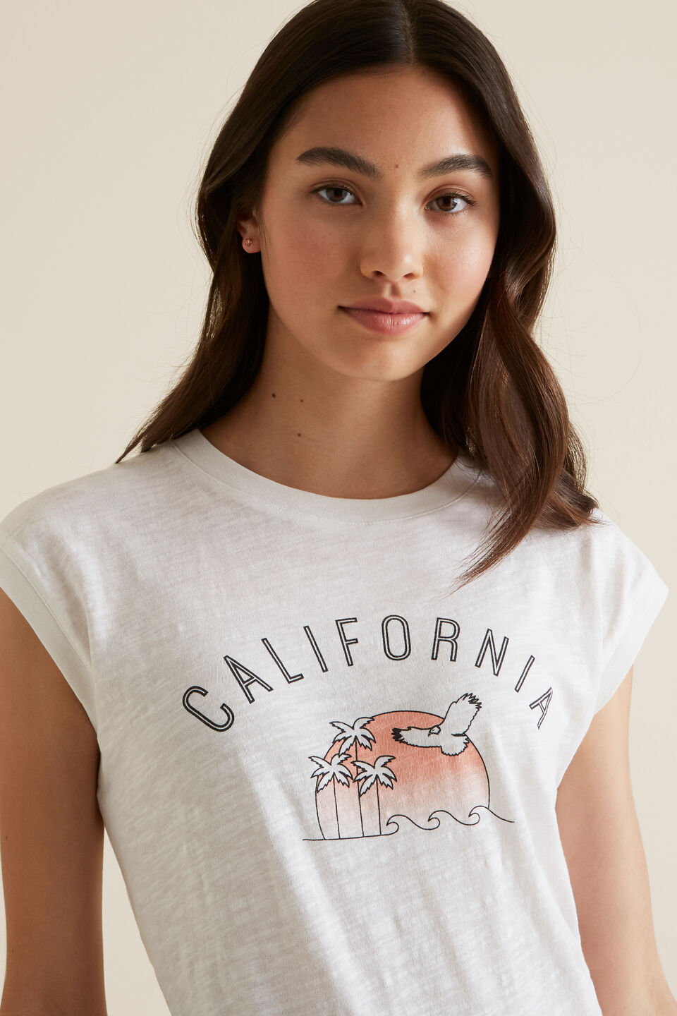 Cali Vintage Short Sleeve Tee  1