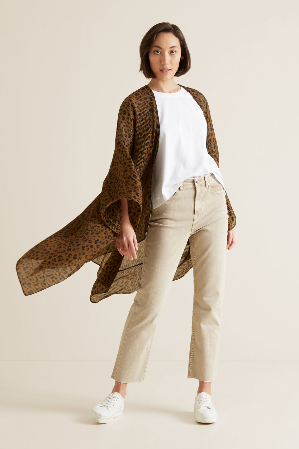 Pleated Summer Poncho  
