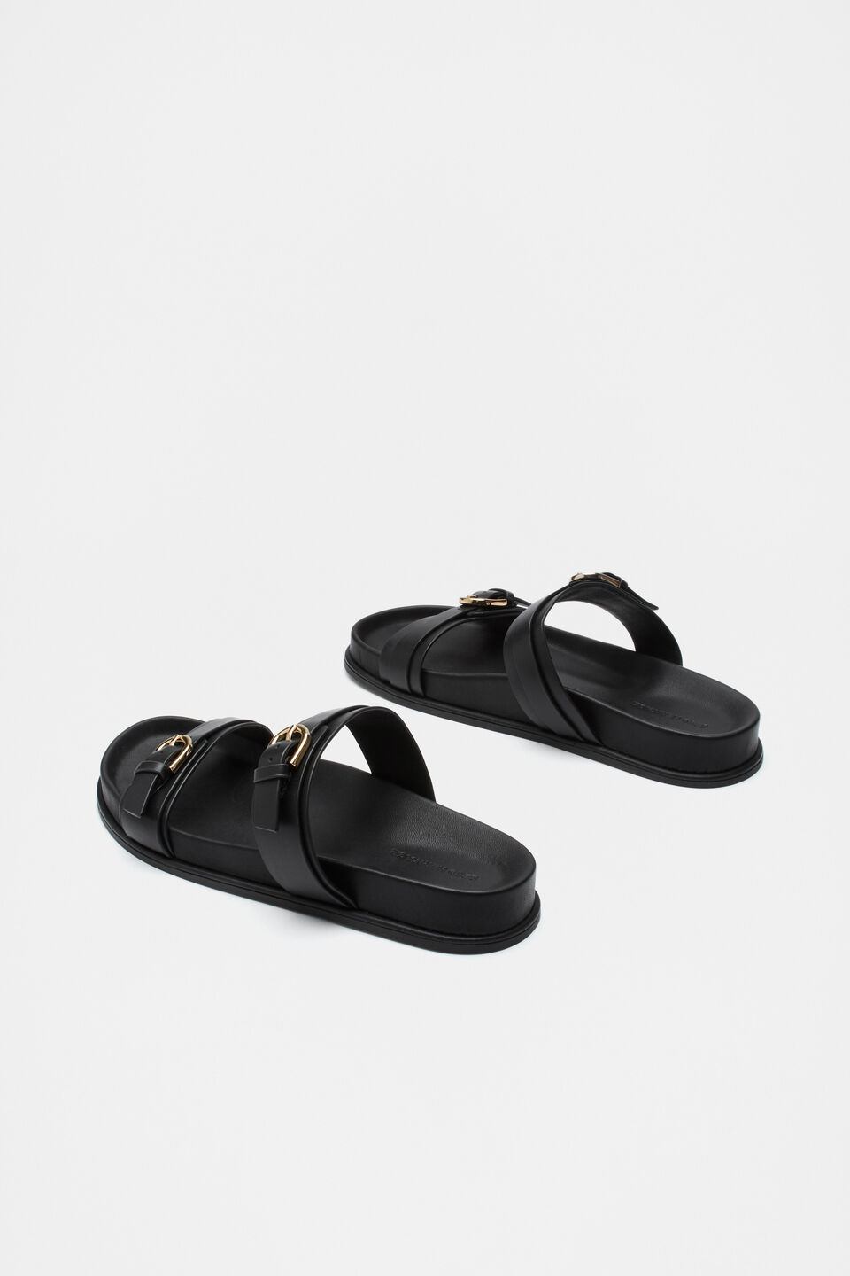 Alexis Buckle Slide  Black