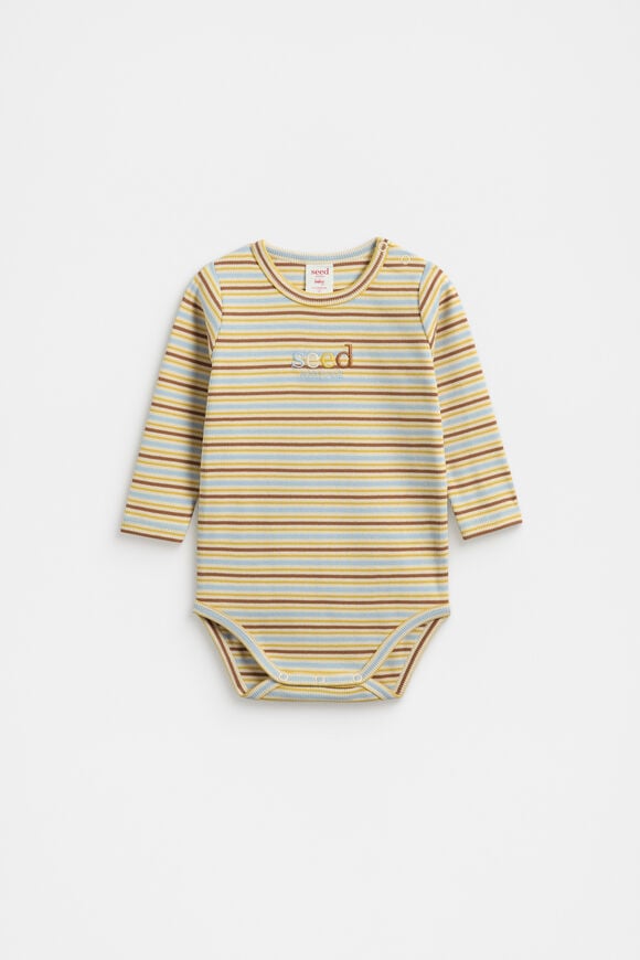 Logo Stripe Bodysuit  Multi  hi-res