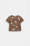 Dino Waffle Tee  Cocoa  hi-res