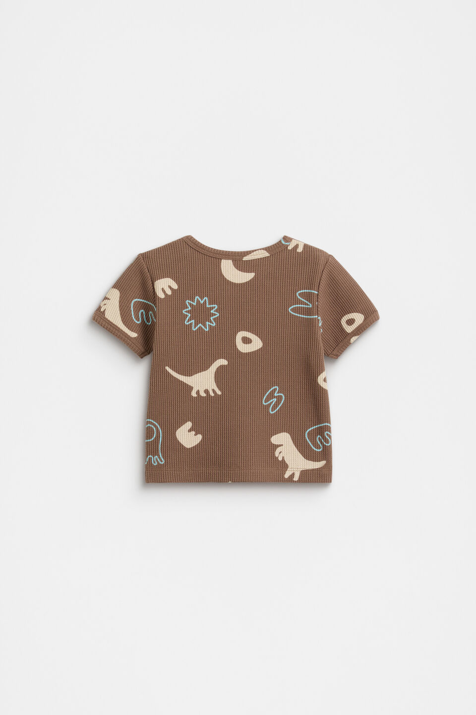 Dino Waffle Tee  Cocoa