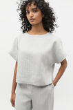 Linen Pinstripe Tee  Cloud Grey Pinstripe  hi-res