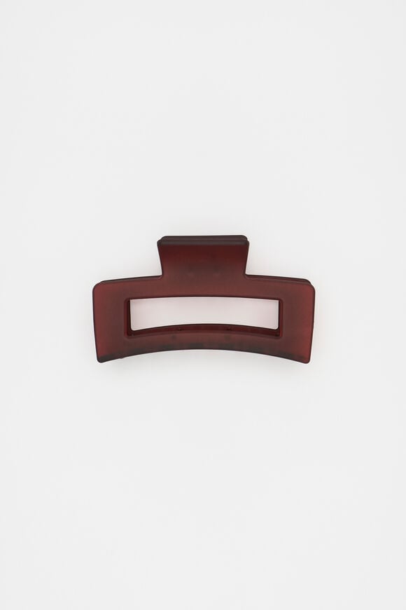 Rectangle Hair Claw  Merlot  hi-res