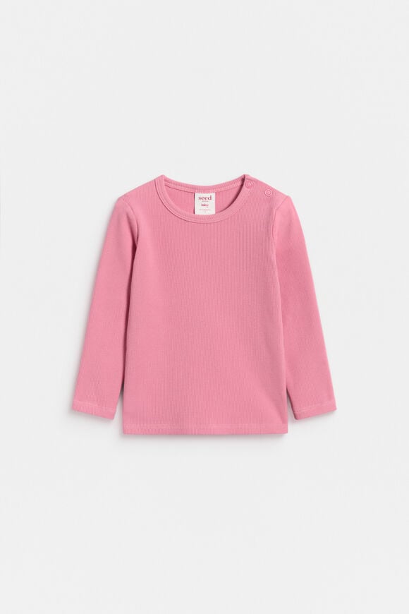Core Rib Tee  Raspberry  hi-res