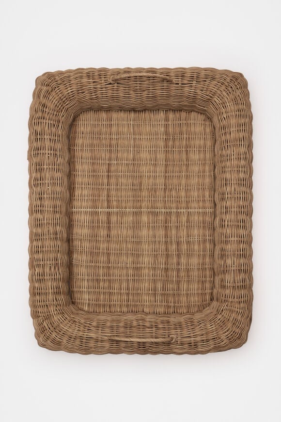 Adele Rattan Serving Tray  Natural  hi-res