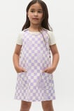 Check Logo Pinafore  Lavender  hi-res
