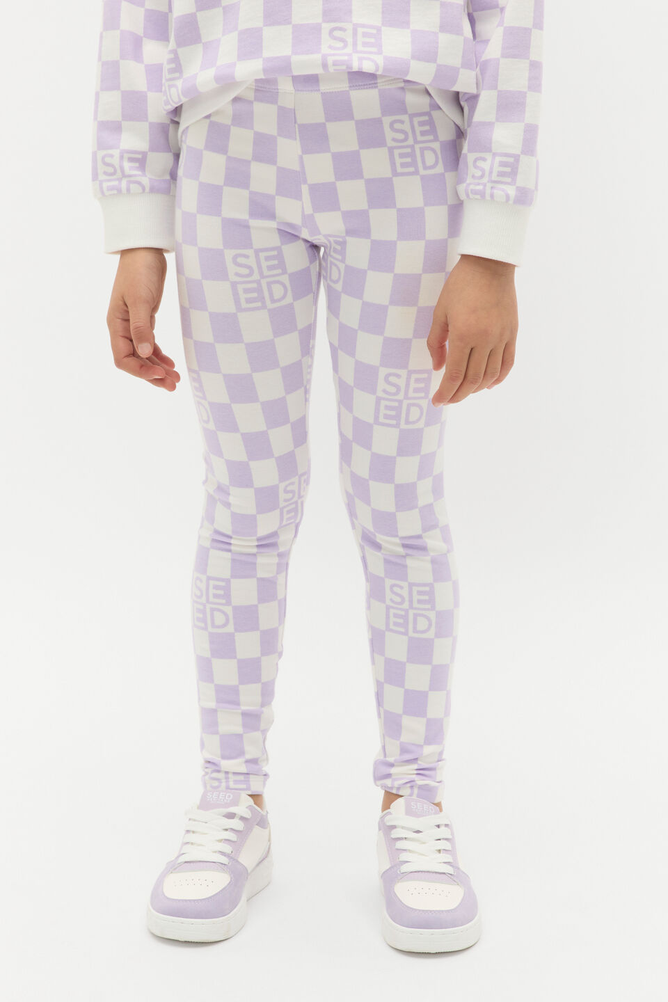 Check Logo Legging  Lavender