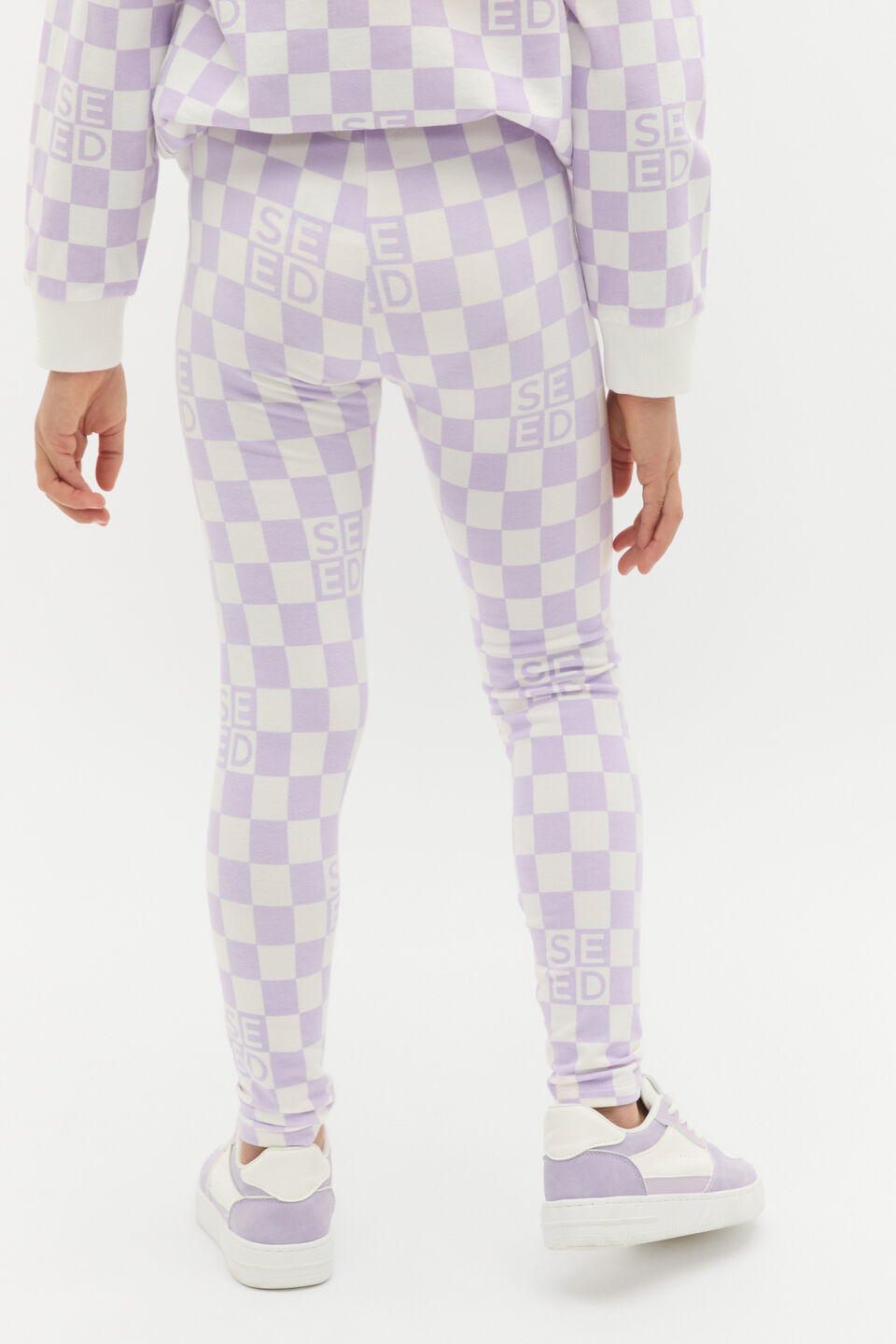Check Logo Legging  Lavender