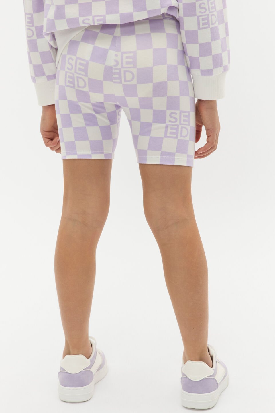 Check Logo Bike Short  Lavender
