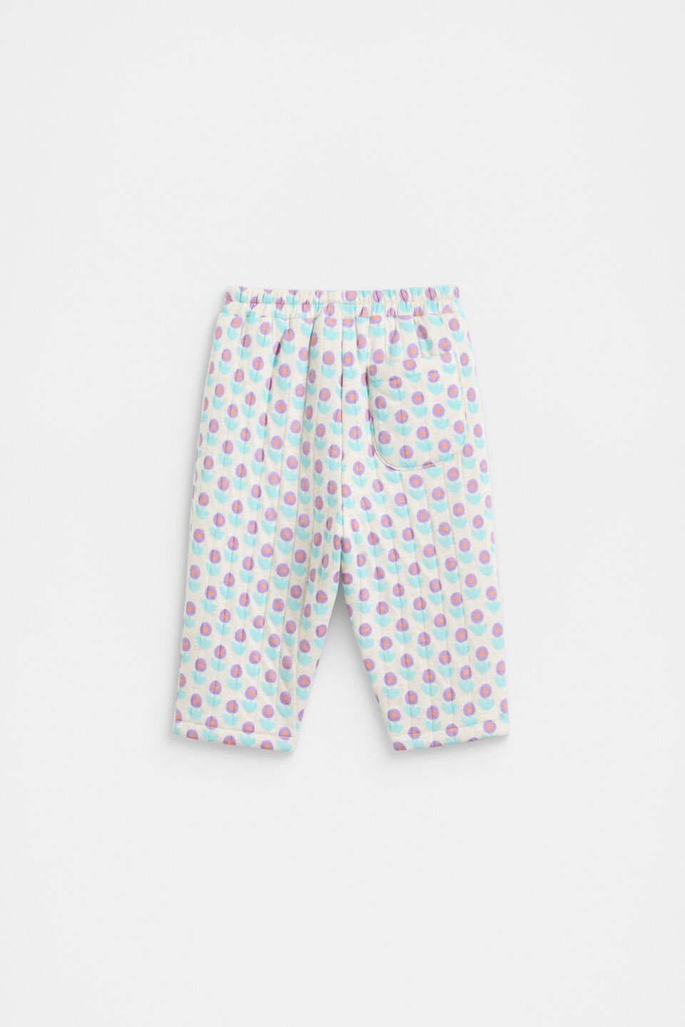 Quilted Flower Pant  Sand Marle