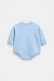 Quilted Logo Romper  Clear Blue  hi-res