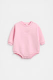 Quilted Logo Romper  Petal Pink  hi-res