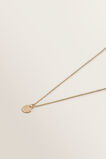Initial Disc Necklace    hi-res