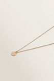 Initial Disc Necklace    hi-res